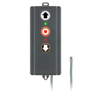 CS-I 15 Bouton-poussoir triple OUVERTURE/STOP/FERMETURE, à impulsion, IP65, avec 7 m de câble