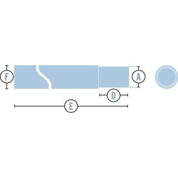 EWS - Arbre à souder pour paliers à semelle