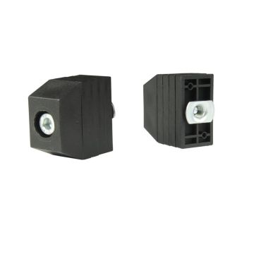 Tampon de butée F 3, hauteur 46 mm, avec écrou en T, lot de 2