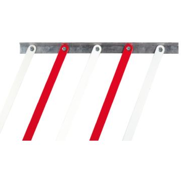 SKIRT2 Dessous de lisse en rouge/blanc, 1,7 m de long, jusqu'à une largeur de barrage de 6 m maximum