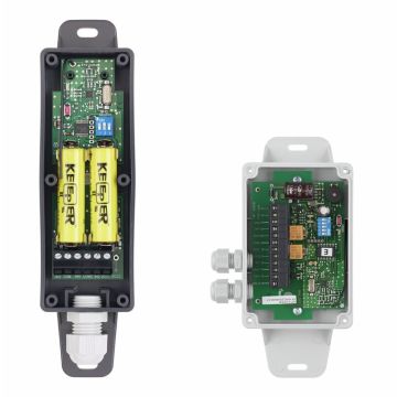 Système de transmission radio : récepteur universel à 2 canaux, émetteur à 2 canaux
