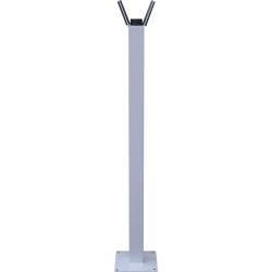 APFX Poteau de soutien à fourche RAL 7047, 0,85-0,87 m de haut