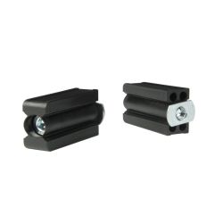 Tampon de butée F 2, hauteur 55 mm, avec écrou en T, lot de 2