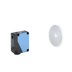 Cellule photoélectrique Reflex 24-240 V-AC/-DC, portée 10 m avec équerre de montage