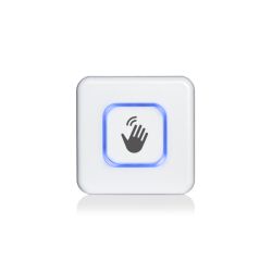 Bouton-poussoir radar Magic Switch, LED multicolore, encastré, IP65, blanc
